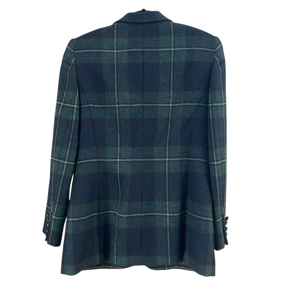 Lauren Ralph Lauren Wool Green Plaid Blazer - Picture 2 of 8